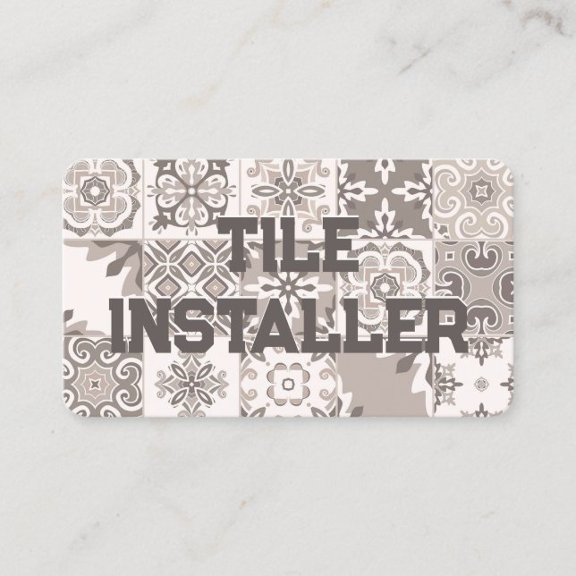 Tile Installer Visitenkarte (Vorderseite)
