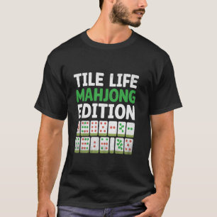 Tile Life Mahjong Edition Kachelspiel Mahjong-Spie T-Shirt