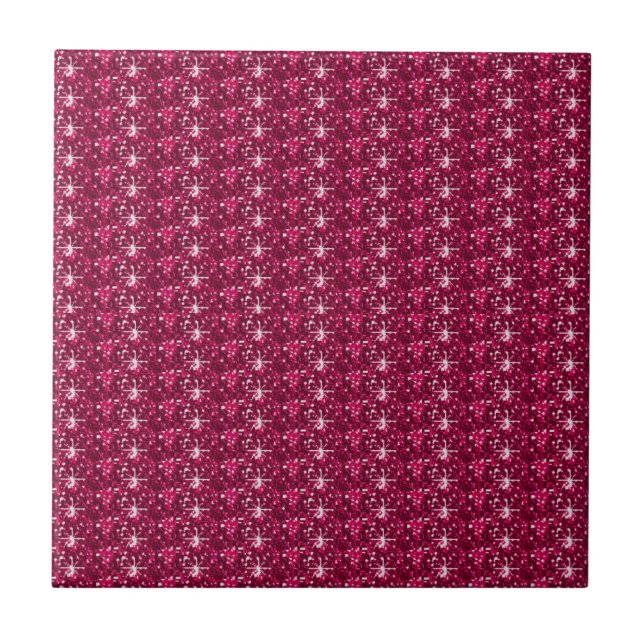 Tile Maroon Glitzer Fliese (Vorderseite)