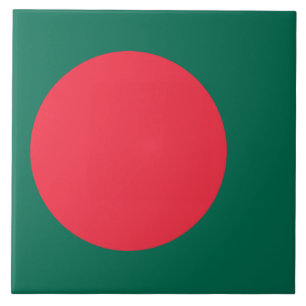 Tile mit der Flagge Bangladeschs Fliese