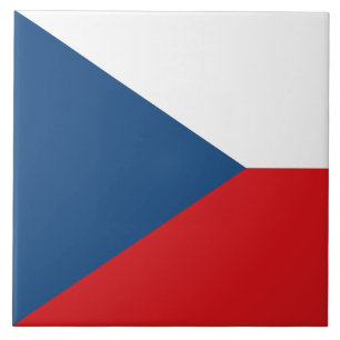 Tile mit der Flagge Tschechiens Fliese