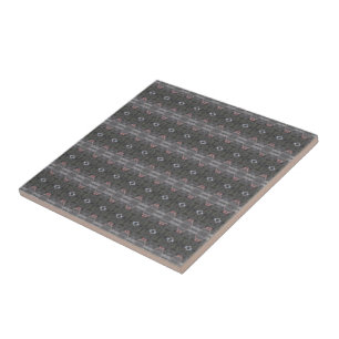 Tile mit grauem Druck und Koralle Fliese
