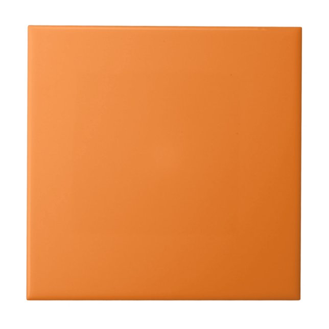 Tile mit leuchtend orangefarbenem Hintergrund Fliese (Vorderseite)