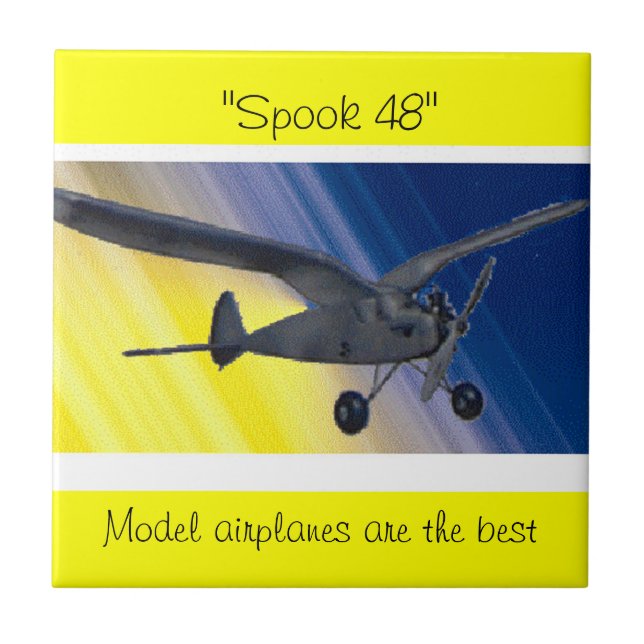 Tile - Modellflugzeug - Spook 48 Fliese (Vorderseite)