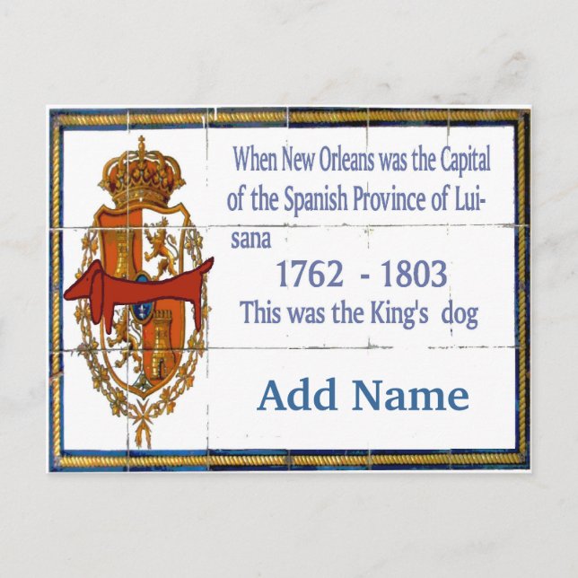 Tile Mural Dackel Personalisiert Postkarte (Vorderseite)