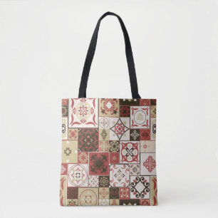 Tile PATTERN aus marsala-braunbeige marokkanischen