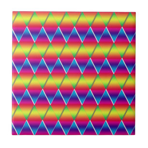 Tile - Regenbogendiamanten Fliese