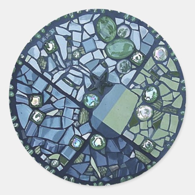 Tile Stickert Runder Aufkleber (Vorderseite)