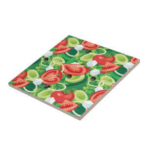 Tile Trivet-Gemüse Fliese