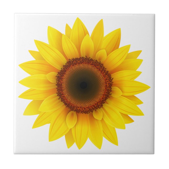 Tile Trivet-Sunflower Fliese (Vorderseite)