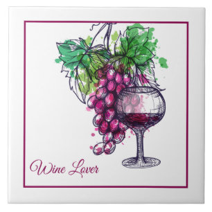 Tile Trivet-Wine Lover Fliese
