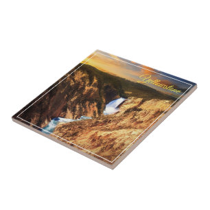 Tile Trivet-Yellowstone Falls Fliese