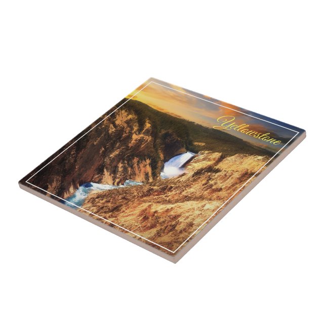 Tile Trivet-Yellowstone Falls Fliese (Seite)