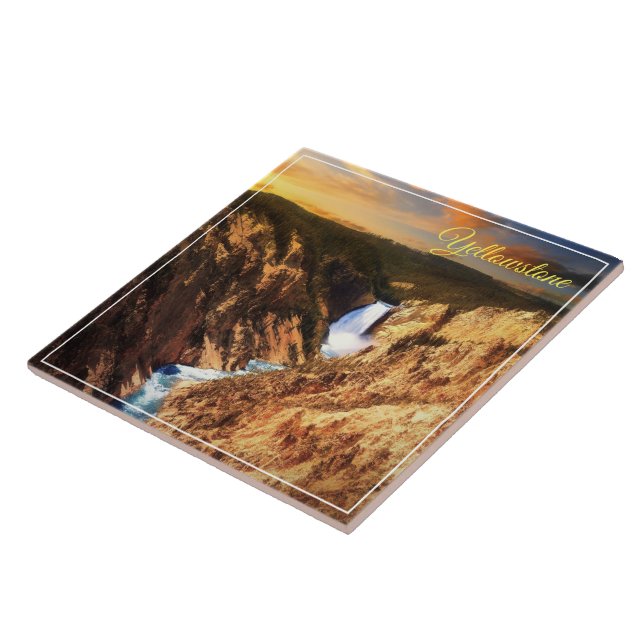 Tile Trivet-Yellowstone Falls Fliese (Seite)