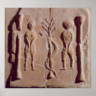 Tile, vertreten Adam und Eve, Roman Poster