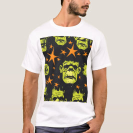 Tiled Frankenstein Pattern T-Shirt