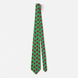 Tiled Ladybugs Design Necktie Krawatte