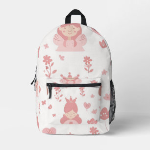 Tiled Princess Pattern Bedruckter Rucksack