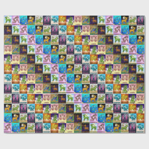 Tiled Zodiac Geschenkpapier