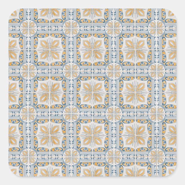 Tiles-Ceramic Quadratischer Aufkleber (Vorderseite)