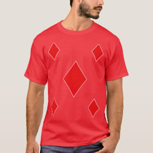 Tiles Diamonds Anzug Playing d Symbol T-Shirt