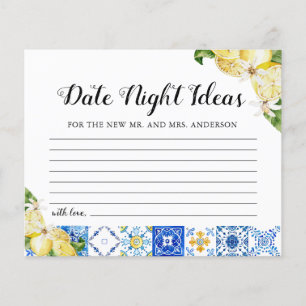 Tiles Lemon Date Night Ideas Brautparty Card