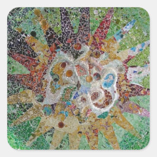 Tiles Quadratischer Aufkleber