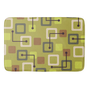 Tiles & Squares Chartreuse, Mitte der 50er Jahre Badematte