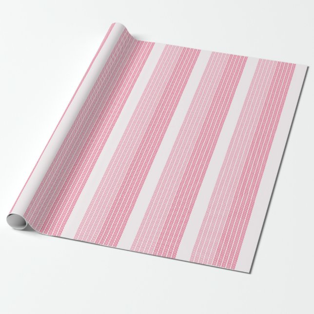 Tilet-Muster | Rosa geometrisches Design Geschenkpapier (Ungerollt)