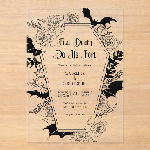 Till Death Do Us Part Gothic Floral Wedding