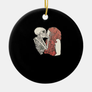 Till Death Do us Part Skeleton Art Classic Keramik Ornament