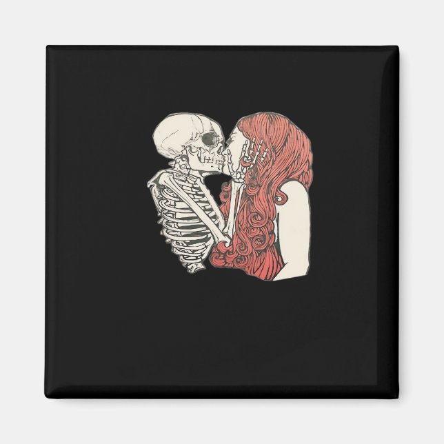 Till Death Do us Part Skeleton Art Classic Magnet (Vorne)
