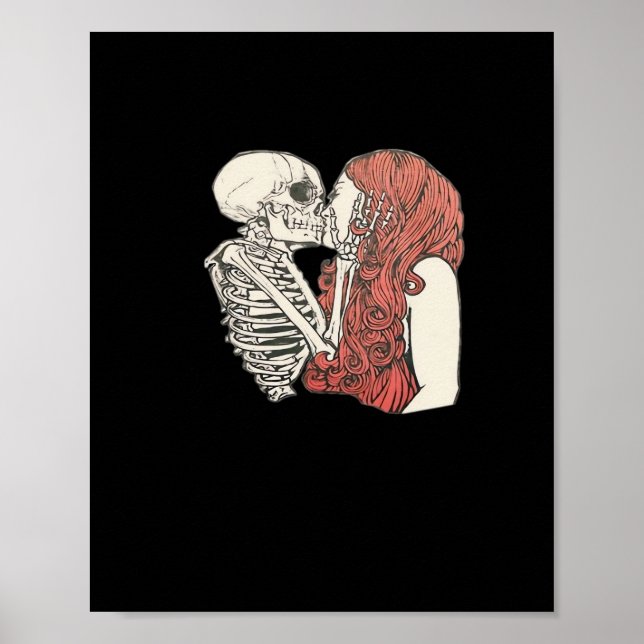 Till Death Do us Part Skeleton Art Classic Poster (Vorne)