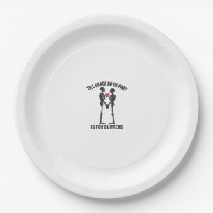 Till Death Do Us Part Valentinstag Minimal Ästheti Pappteller