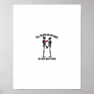 Till Death Do Us Part Valentinstag Minimal Ästheti Poster