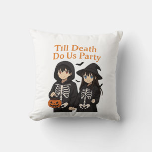 Till Death Do Us Party – Anime Halloween Paar Cl Kissen