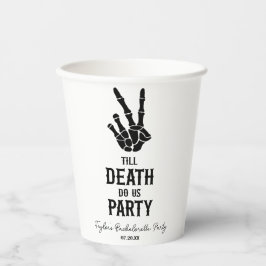 Till Death Do Us Party Skeleton Bachelorette Party Pappbecher