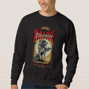 Tillamook Native American Indian Geborener Wolf Ge Sweatshirt