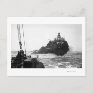 Tillamook, Oregon Lighthouse von Ship Fotograp Postkarte