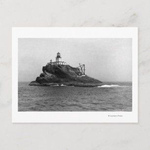 Tillamook Rock, dominiert von seinem Leuchtturm Postkarte