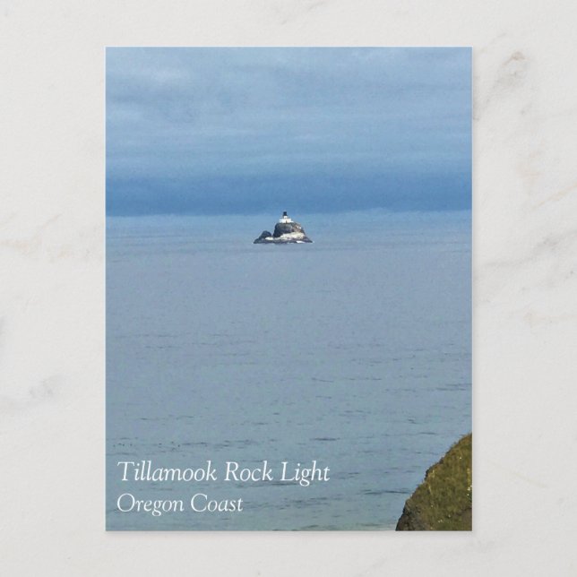 Tillamook Rock Light, Oregon Coast Postkarte (Vorderseite)