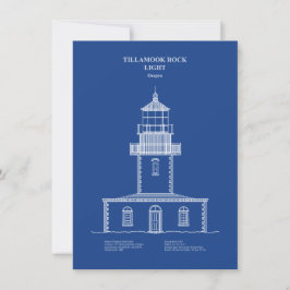 Tillamook Rock Lighthouse - Oregon - AD Mitteilungskarte