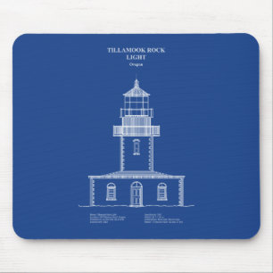 Tillamook Rock Lighthouse - Oregon - AD Mousepad