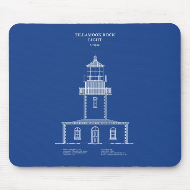 Tillamook Rock Lighthouse - Oregon - AD Mousepad (Vorne)