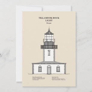 Tillamook Rock Lighthouse - Oregon - SBD Dankeskarte