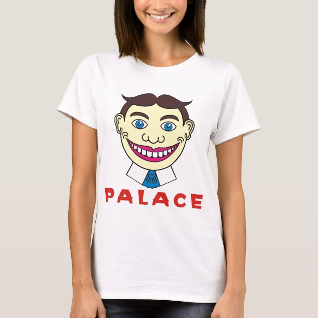 Tillie über Palast-Buchstaben T-Shirt (Vorderseite)