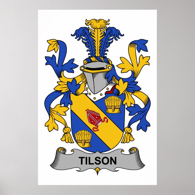 Tilson Familienwappen Poster (Vorne)