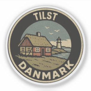 Tilst, Dänemark Danmark  Aufkleber