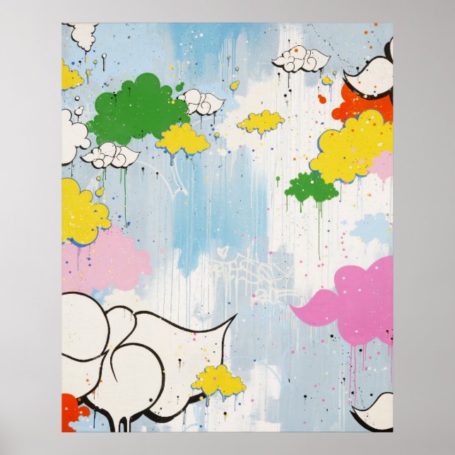 Tilt "Cloudy Names" Print Poster (Vorne)