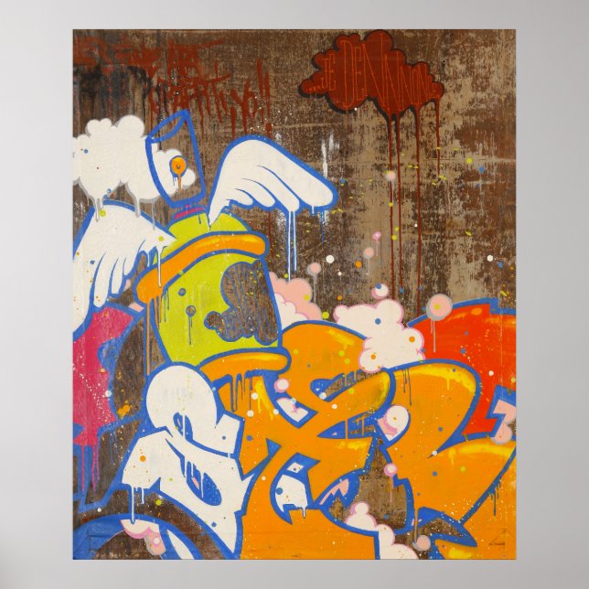 Tilt "Flying Can" drucken Poster (Vorne)